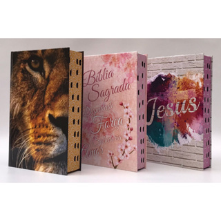 Kit com 3 Bíblias Sagrada Tamanho Grande com Harpa Palavras de Jesus em Vermelho Capa Dura (Kit E) em Oferta na Shopee