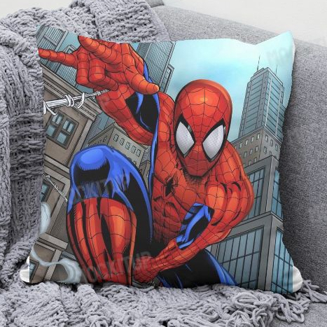 Capa De almofada Homem Aranha decoração e presentes tecido oxford com ziper em Oferta na Shopee