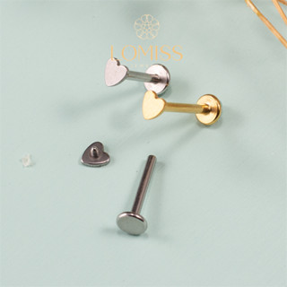 Piercing Helix Tragus Conch Boca Labret Aço Cirúrgico Rosca Interna Coração em Oferta na Shopee