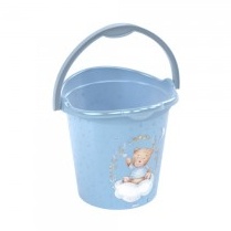 Balde Infantil Plasútil Urso Azul – 8 L, Alça Anatômica, Sem BPA em Oferta na Shopee