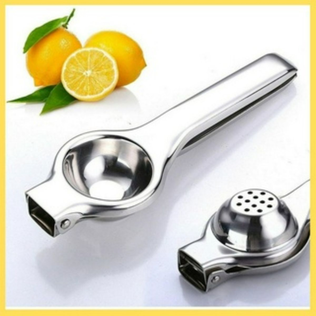 Espremedor de Limão em Aço Inox Resistente, Espremedor De Limao Suco Inox Fundido Reforçado Manual, Espremedor de laranja