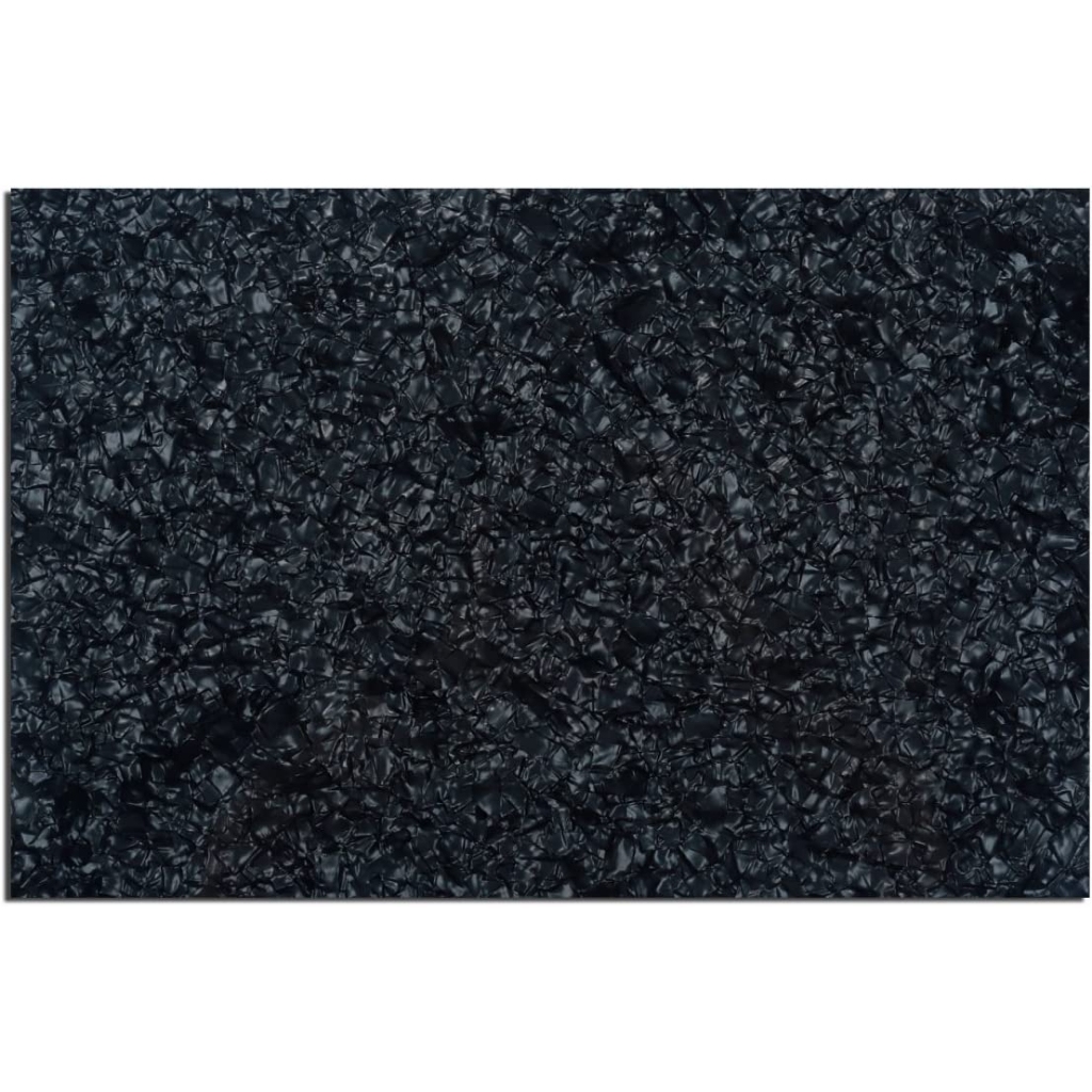 Chapa Placa Para Escudo Guitarra-Baixo 43cm X 29cm Preto Perolado