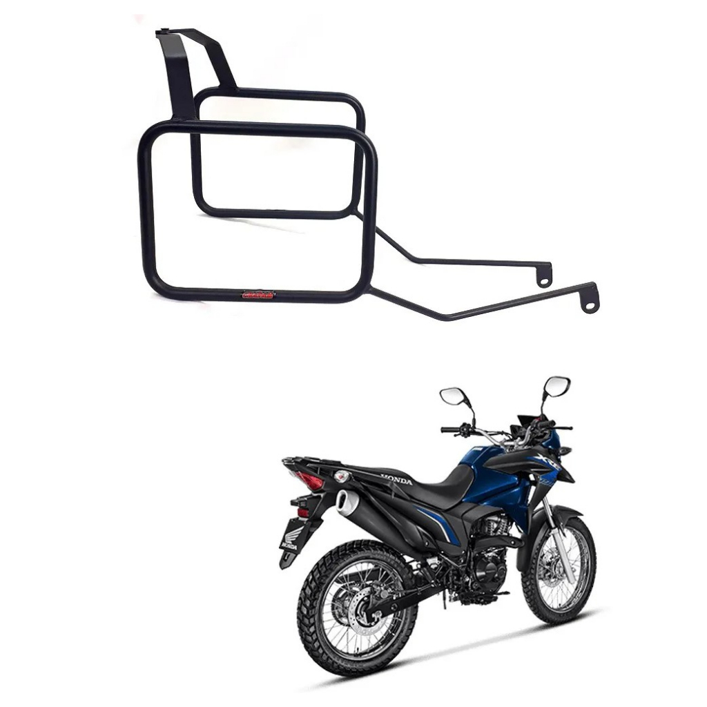 Afastador Alforge Honda Nxr Bros 150 Bros 160 Xre 190 Chapam Preto Fosco