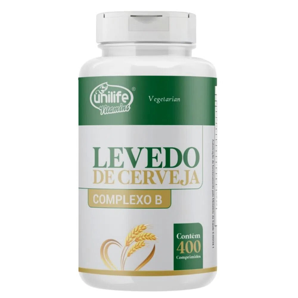 Levedo de Cerveja Complexo B - 400 Comp. 450mg - Unilife