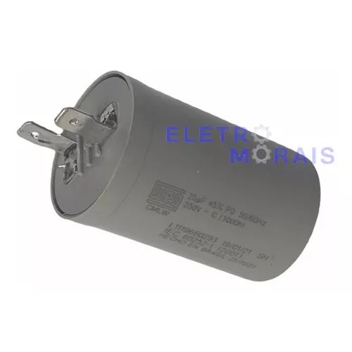 Capacitor para Tanquinho Colormaq 25 uf  250 v  50/60 hz WEG