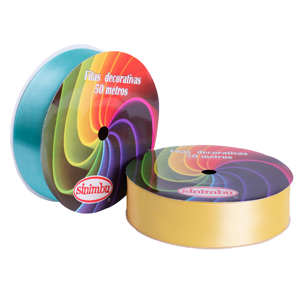 Fita Cetim Sinimbu N9(38mm)  Rolo 50 metros - Ref: 9946/38 em Oferta na Shopee