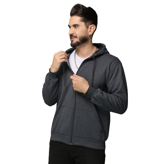 Blusa de Frio Moletom com Ziper Masculino Liso Direta Da Fabrica