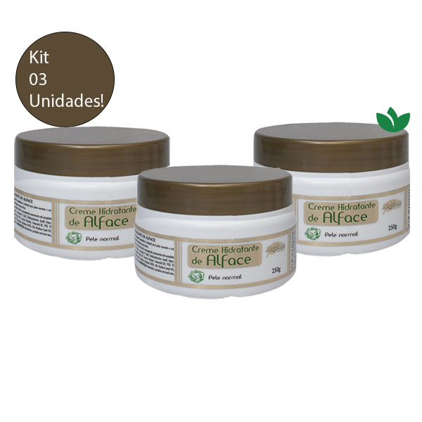 Kit 3 Unidades CREME HIDRATANTE DE ALFACE 250g Alquimia Cosméticos em Oferta na Shopee