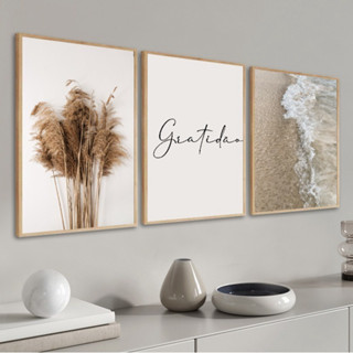 Quadros Decorativos 40x60 Mar Praia Pôr Do Sol pra sala quarto casa