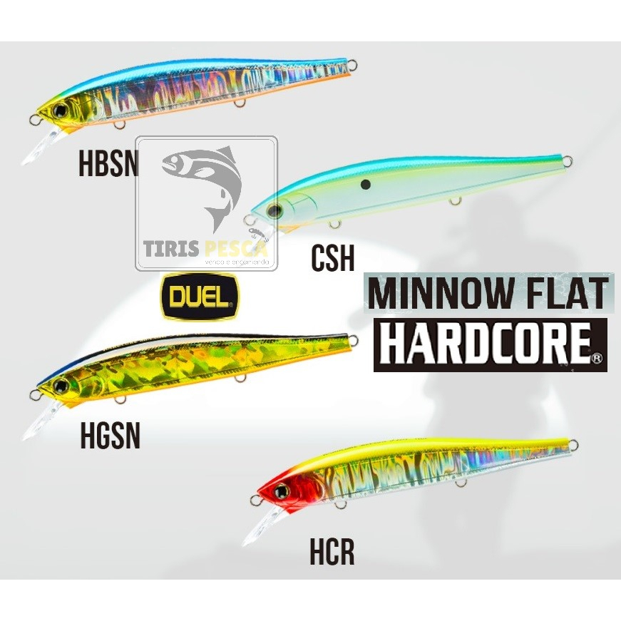 Hardcore MINNOW FLAT 70/95/110/130 Duel - isca artificial