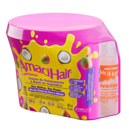 Creme Relaxante AmaciHair Ouse e Brilhe em Oferta na Shopee