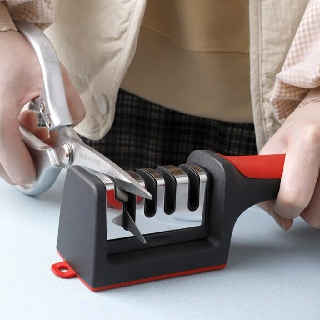 Amolador Afiador de facas 4 em 1 Facas e Tesouras em Oferta na Shopee