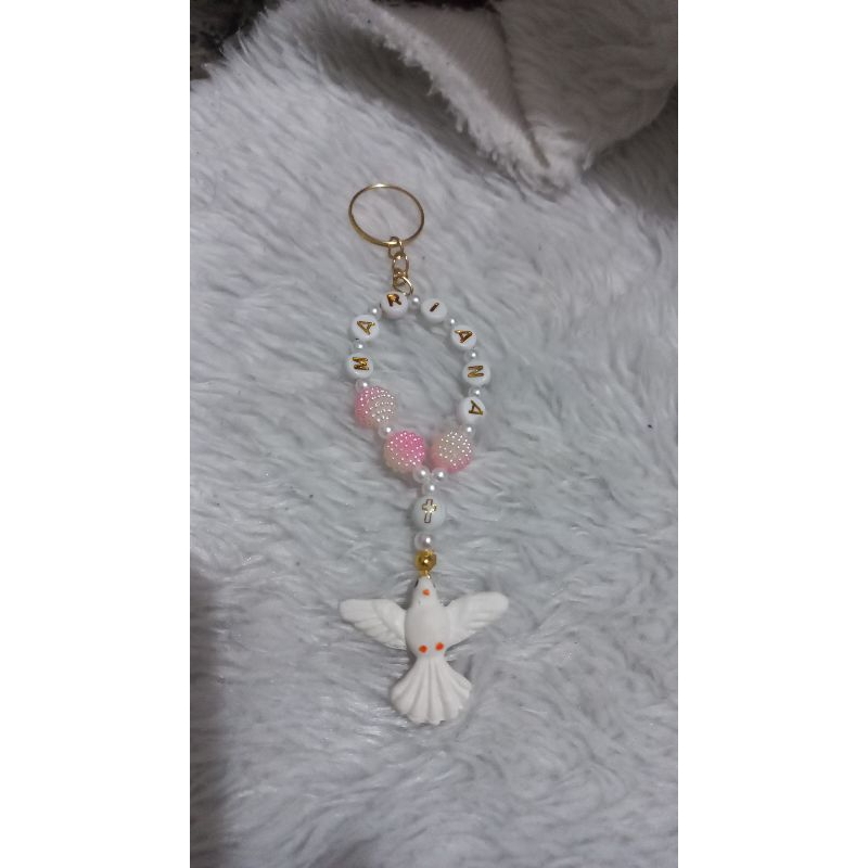 24 tercinhos personalizados para lembrancinhas batizado crisma comunhão nascimento etc.com argolinha para chaveiro