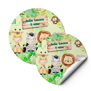 Rotulos Adesivos Personalizados - Redondo 4X4 Cartela c/ 24 unidades em Oferta na Shopee