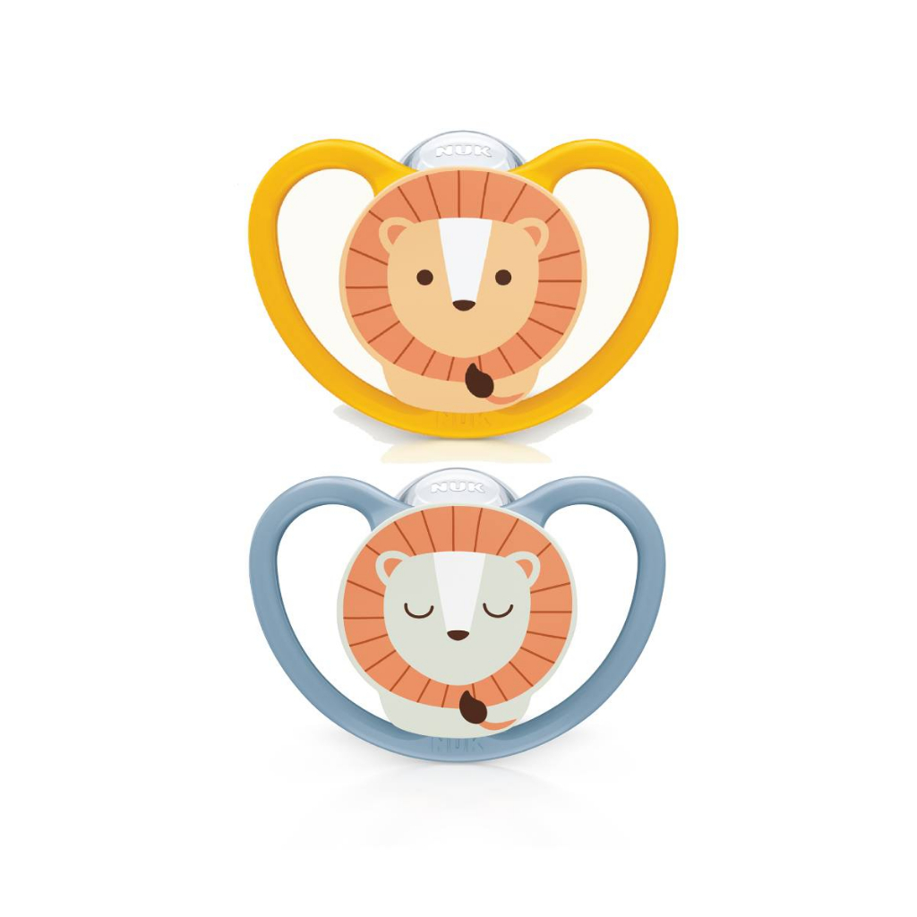 Kit 2 Chupetas Space Boy Animais Azul 6+ Meses - Nuk em Oferta na Shopee