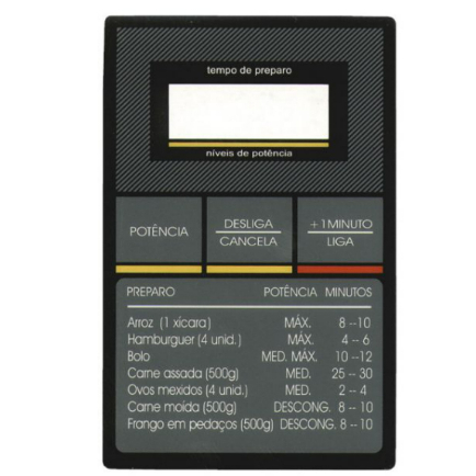 Membrana Teclado Para Microondas Sharp Mw515 Adorno