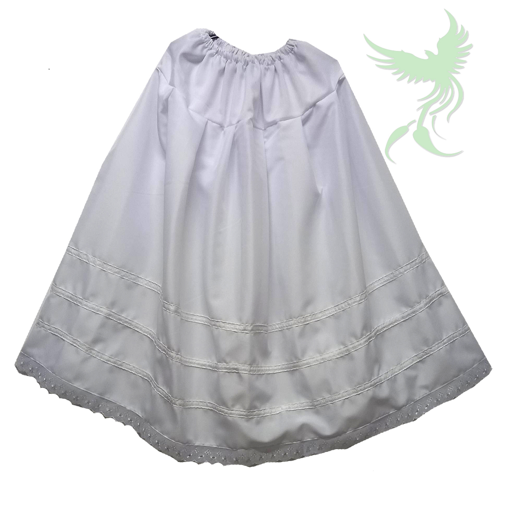 Saia Branca Luxo Umbanda Candomblé Roupa de Ração Feminina em Oferta na Shopee
