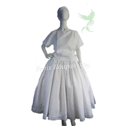Conjunto Feminino Ração Oxford 3pçs Umbanda Candomblé