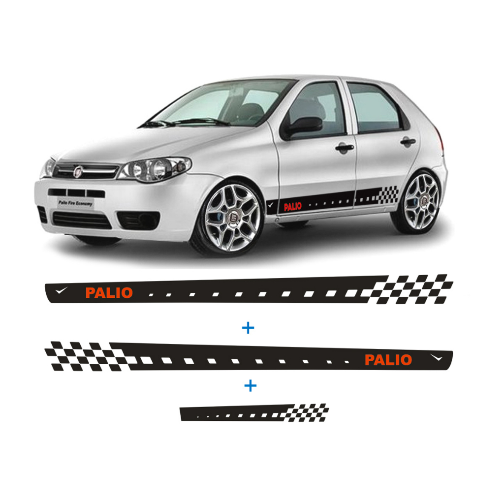 Kit Faixa Fita Lateral Palio Fire Adesivo 2 4 Portas e Traseira Acessório Tunado em Oferta na Shopee