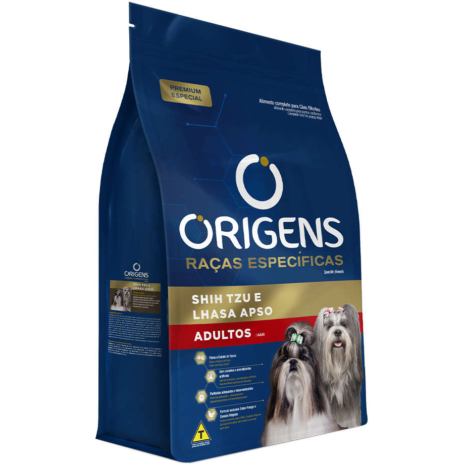 Ração Origens Shih Tzu e Lhasa Apso Adultos 10,1kg