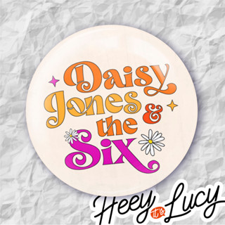 Botton Daisy Jones & the Six - Broche Alfinete 3,8 ou 4,4 cm