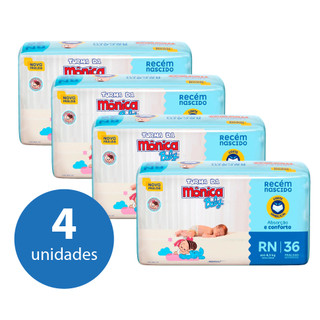 KIT Fralda Turma da Mônica RN - 144 Unidades