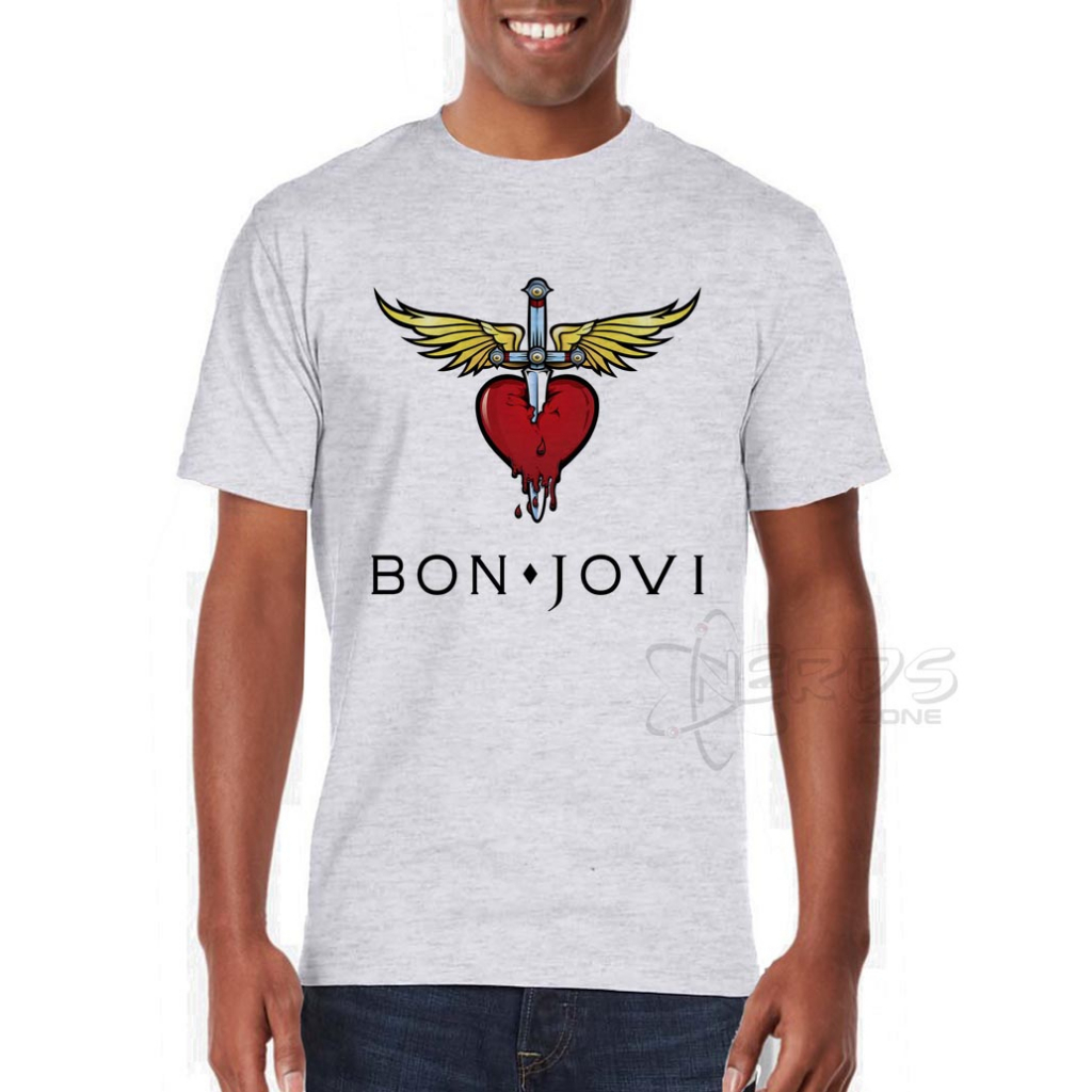 Camiseta e Babylook Camisa Bon Jovi Rock Classico Banda Hard Rock