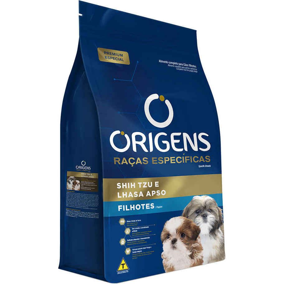 Ração Origens Shih Tzu e Lhasa Apso Filhotes 10,1kg