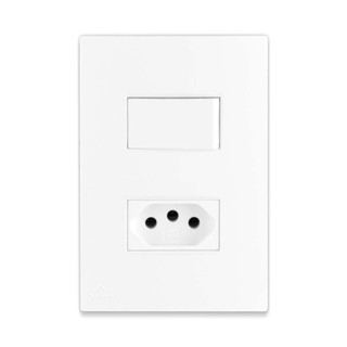 Tomada 10a + Interruptor Simples