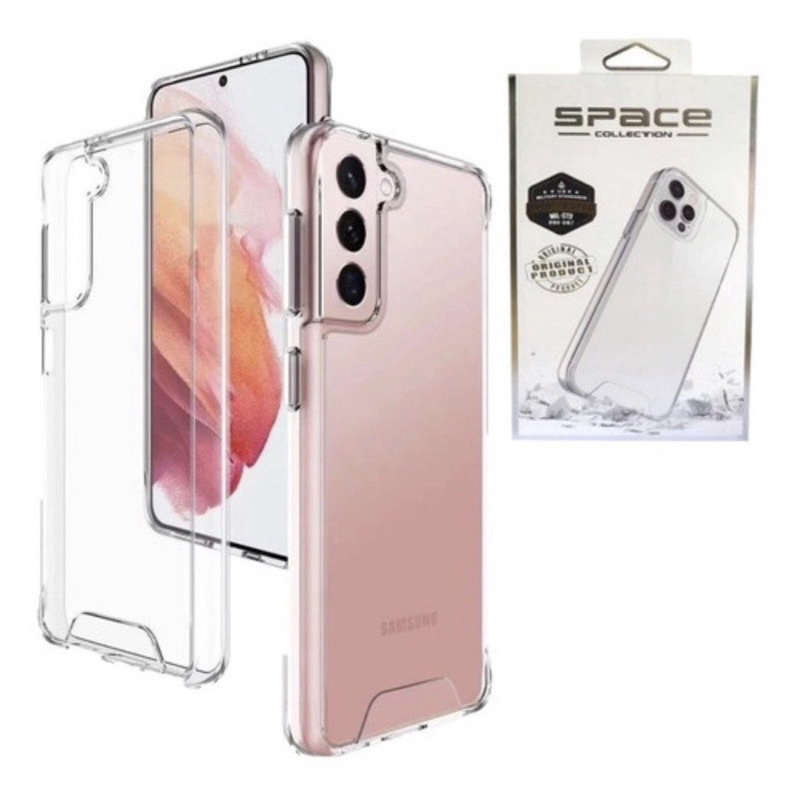 Capa Capinha Case Space Não Amarela Transparente Para Samsung S21  S21PLUS S21ULTRA S22 S22PLUS S22ULTRA S21 FE 5G S20 FE S23 S23PLUS S23 ULTRA S23FE  S20 S24 S24PLUS S24ULTRA A12 A13 A14 A15 A73 A52 A53 G10 ZFLIP3 Z FLIP5