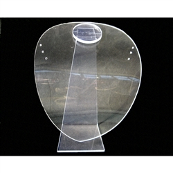 Exp Jóia Brinco/colar Busto Acrílico Branco Preto Ou Cristal