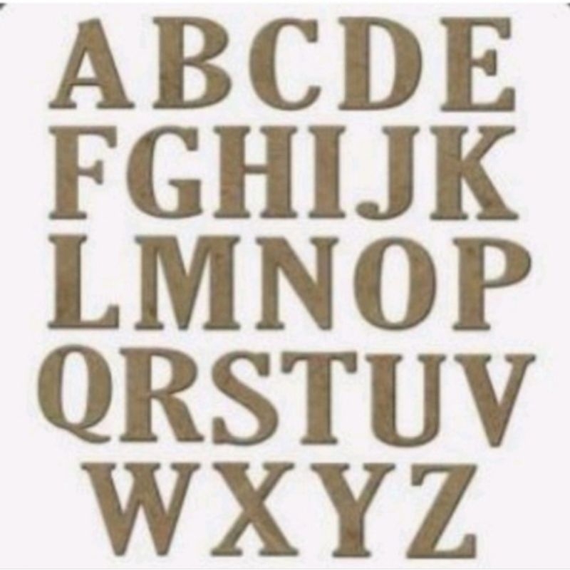 kit com 17 letras