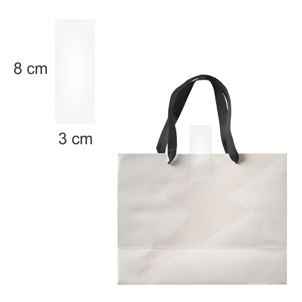 500 unid Etiqueta / Adesivo para Fechar Sacola Transparente em Oferta na Shopee