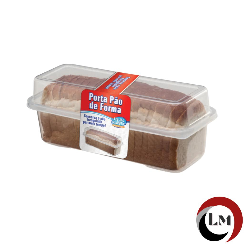 Porta Pão De Forma Com Tampa em Oferta na Shopee