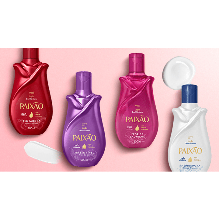 Hidratante/Óleo Corporal Paixão -  200ml/100ml