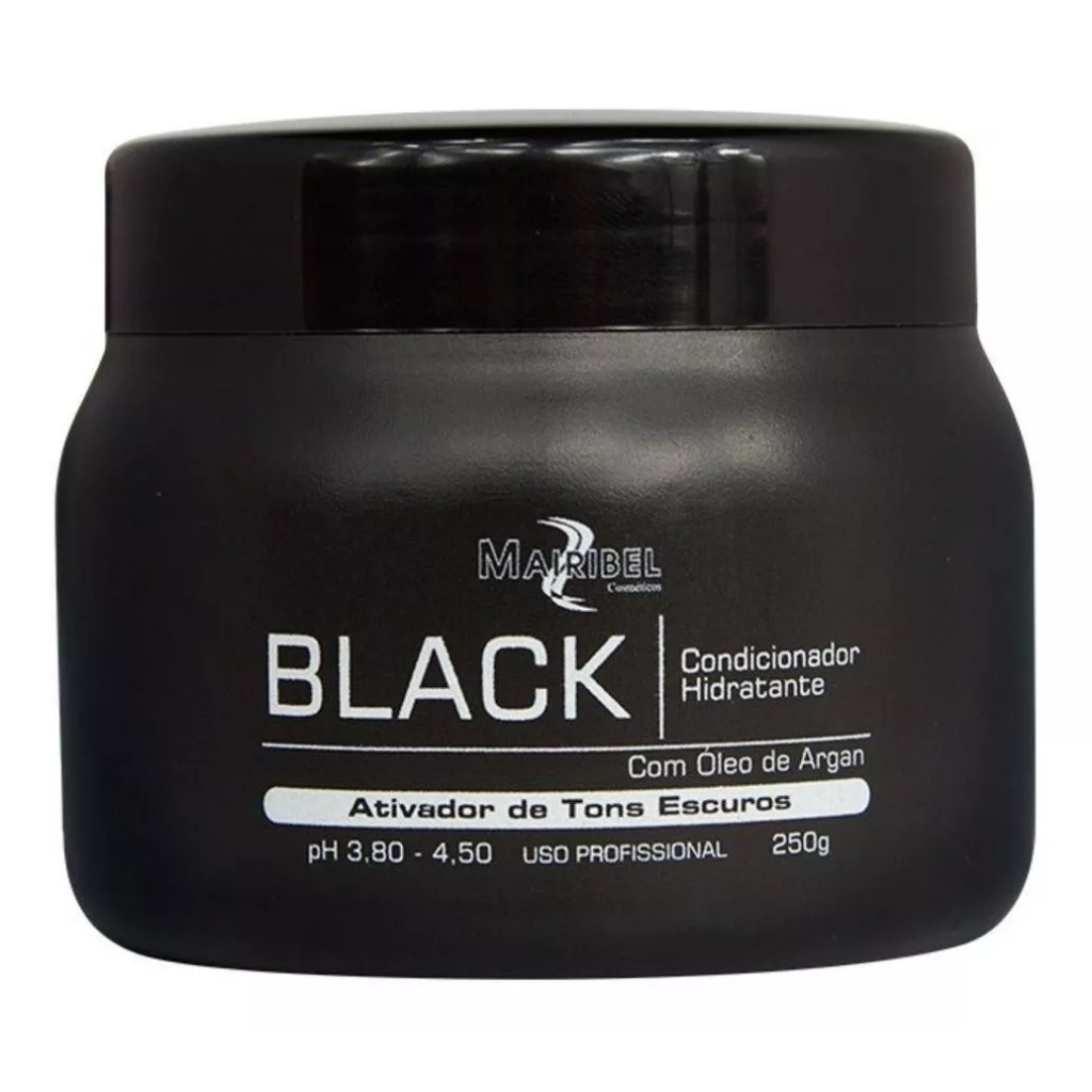 Mairibel Black 250g Mascara Tonalizante Matizador Preto