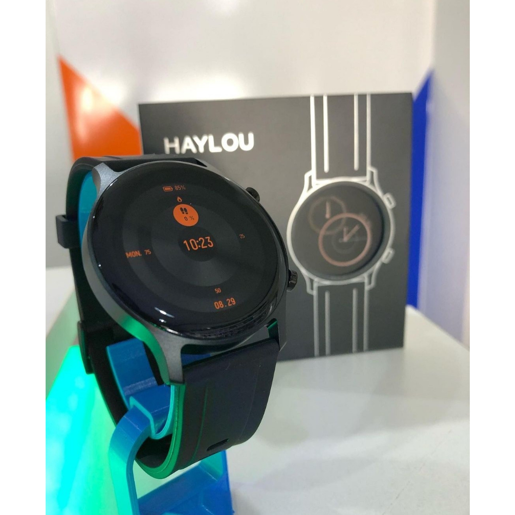 Relógio Smart Watch Haylou RS3 LS04 Xiaomi Com Tela Amoled, GPS, sensor cardíaco de Ótima precisão compatível com Android e IOS