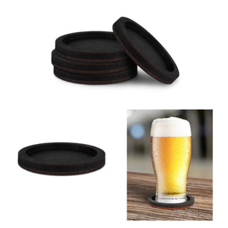 Kit 5 Porta Copo Madeira Impermeável P Barzinho Escritório Etc em Oferta na Shopee