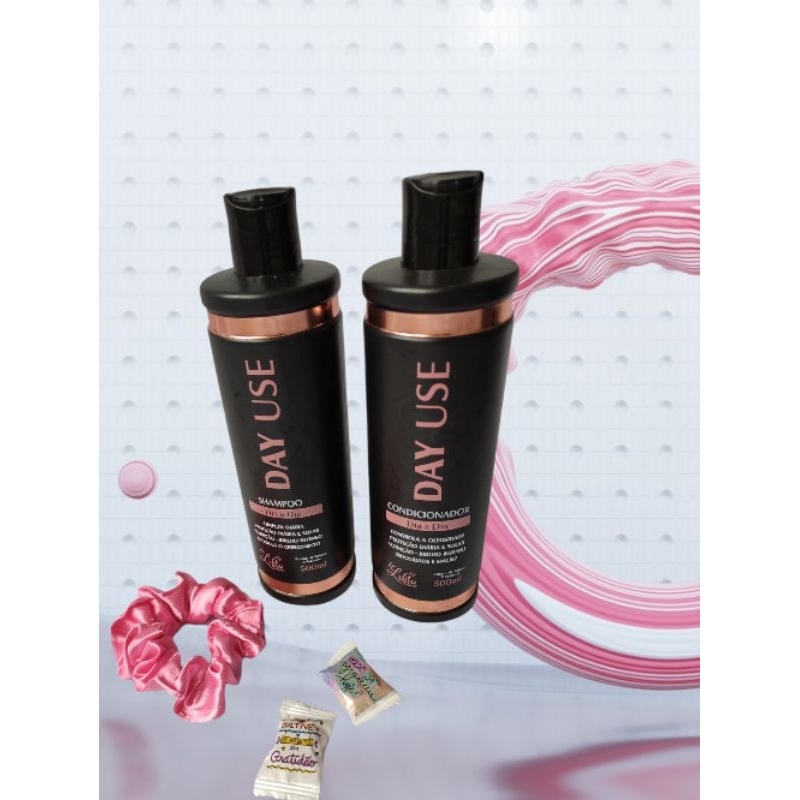 Shampoo e Condicionador Day Use 500 ml os melhores cuidados pro seus cabelos