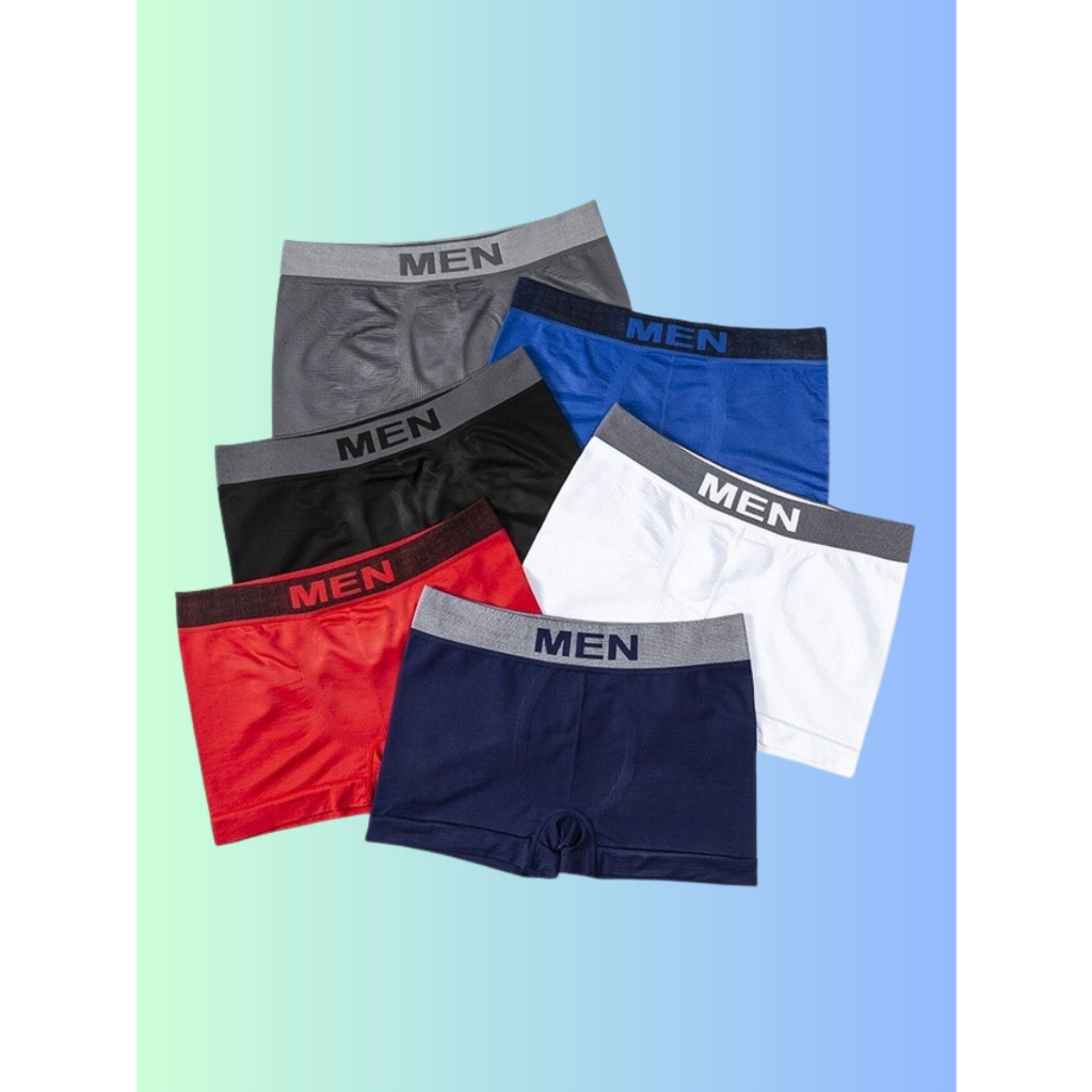 Cueca Box Boxer Adulto Sem Costura MEN Microfibra