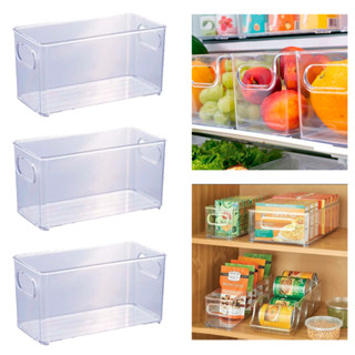 Kit com 3 Organizadores Para Geladeira Multiuso