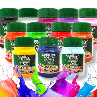 Tinta Acrílica Fosca 37ml - Escolha a Cor - Acrilex