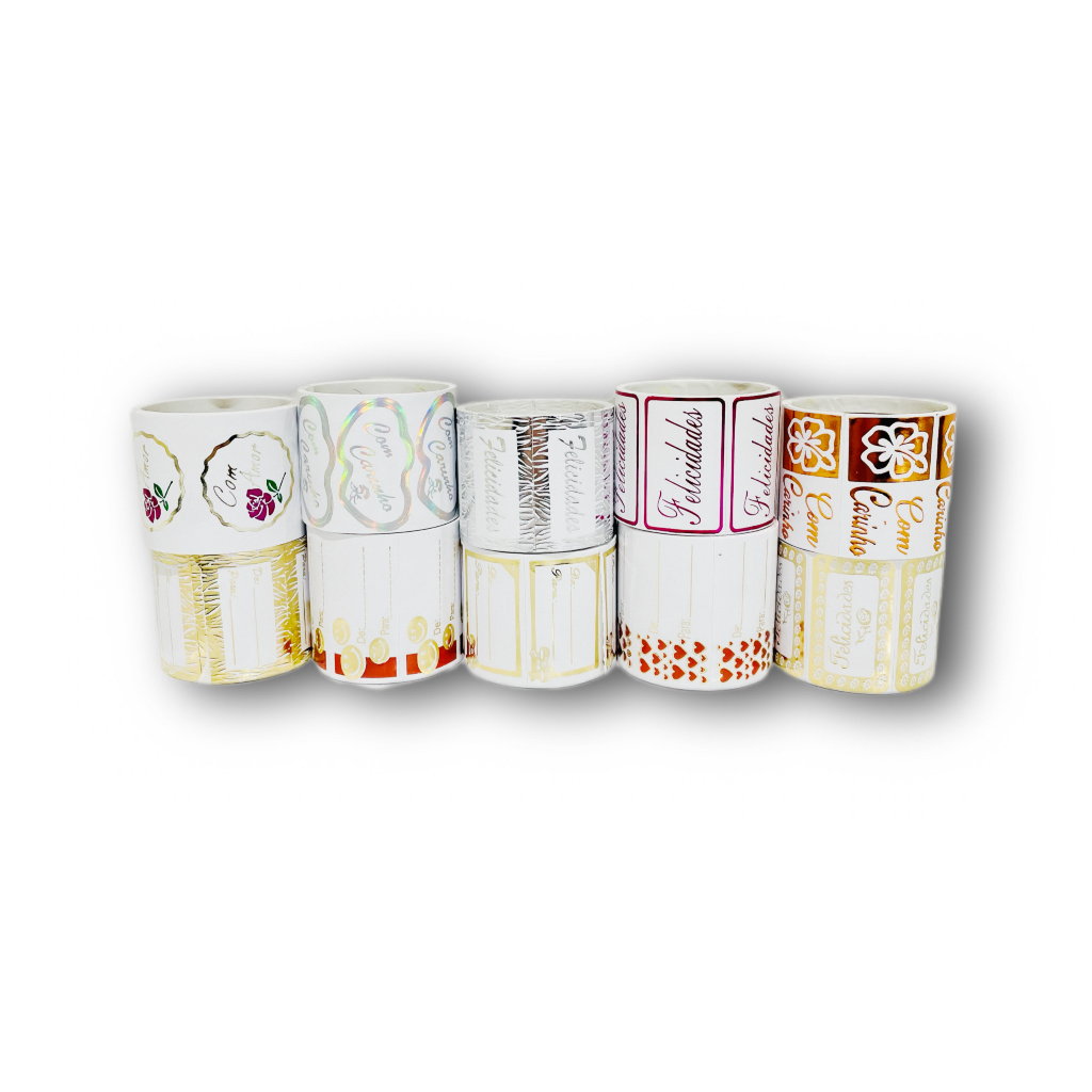 Kit etiquetas sortidas com 1.000 unidades