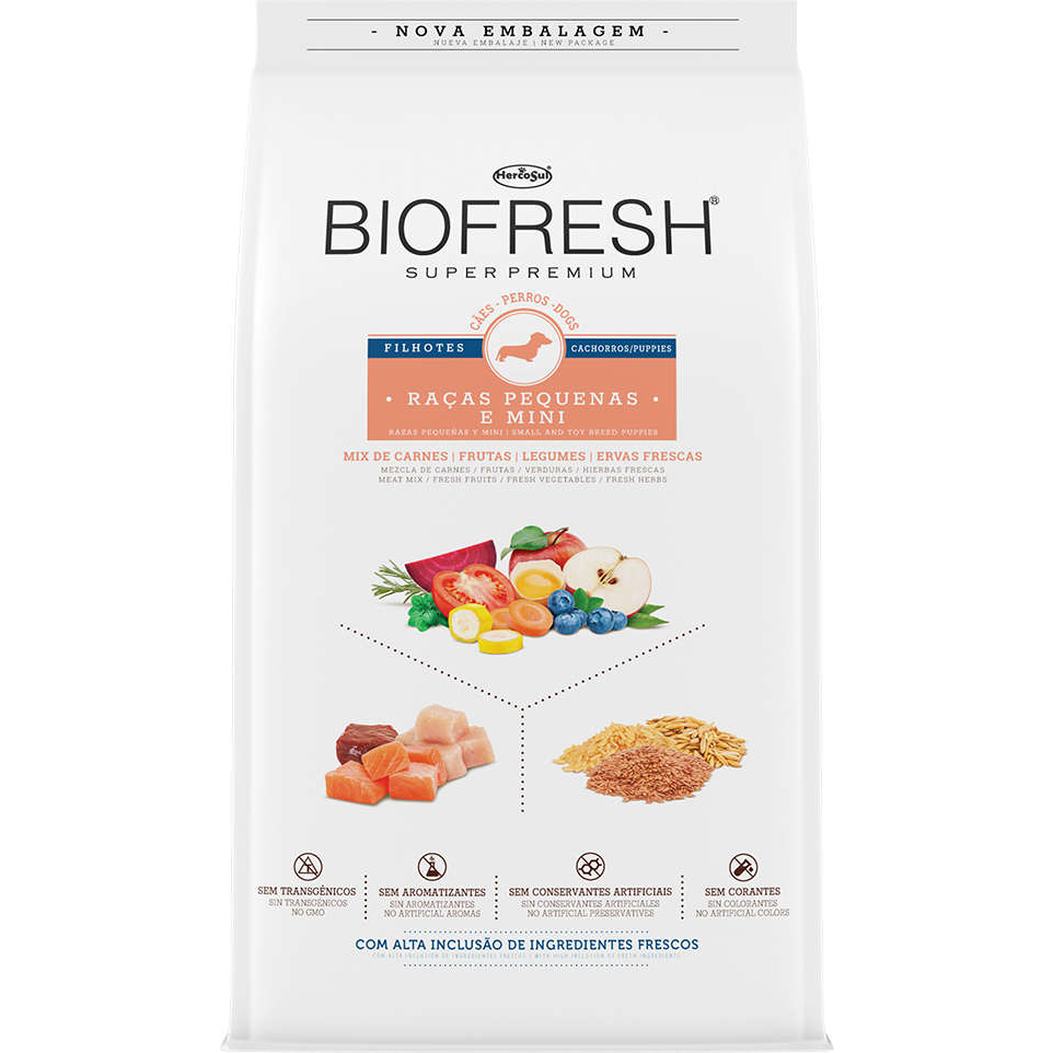 Ração Biofresh Cães Filhotes Raças Pequenas Carne 10kg em Oferta na Shopee