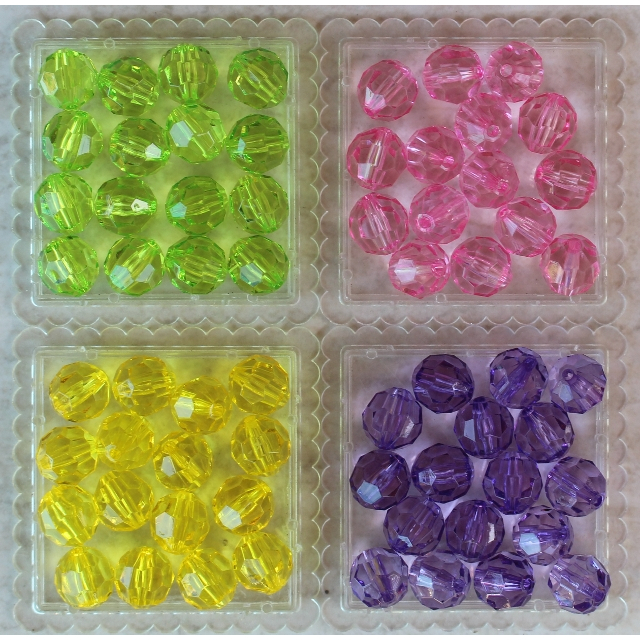 Bola Sextavada  Passante em acrílico - 12 mm  (25 gramas) Aprox. 25 Uni. em Oferta na Shopee