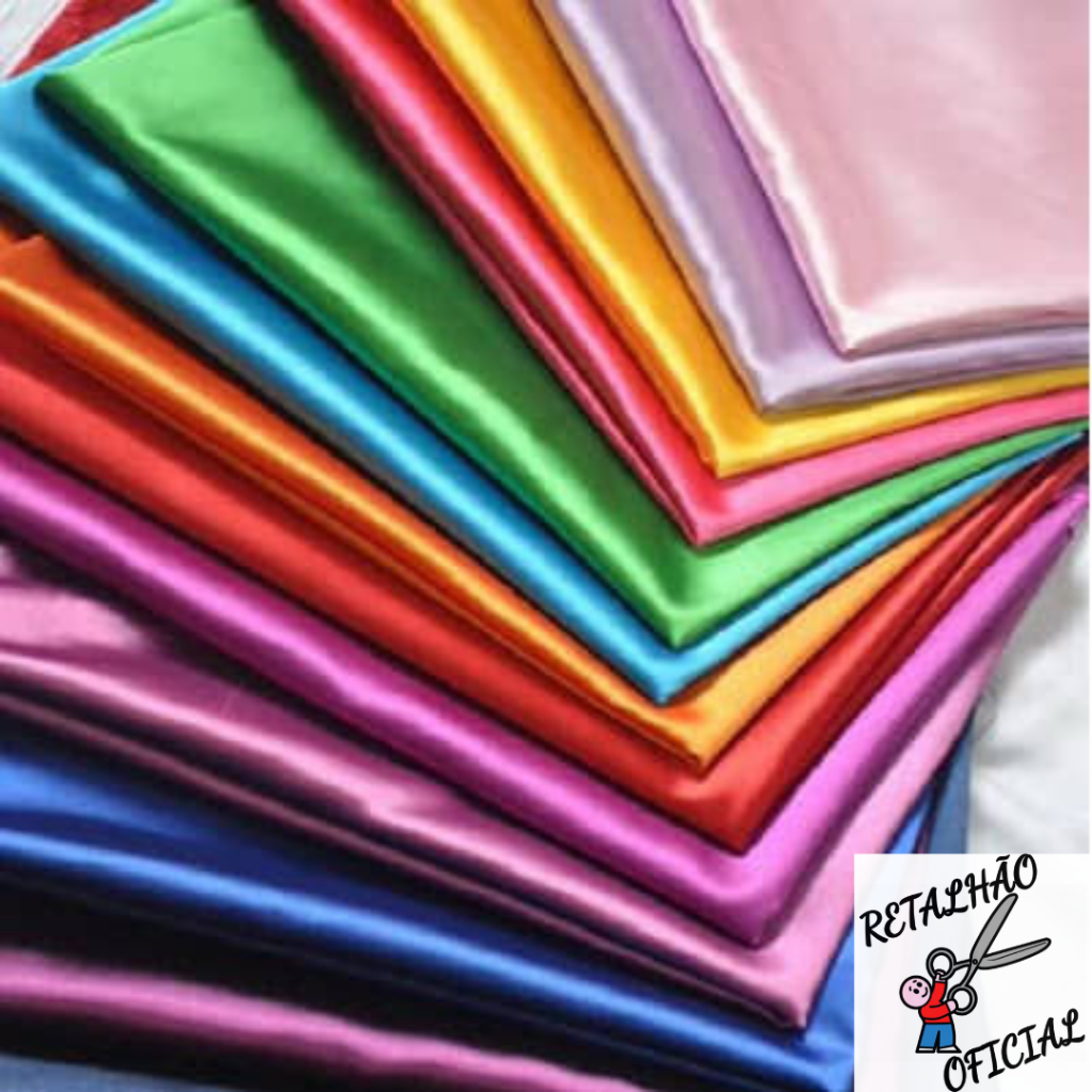 4 Metros Tecido Cetim Charmousse 1,50M Largura Cetim Charmeuse Liso em Oferta na Shopee