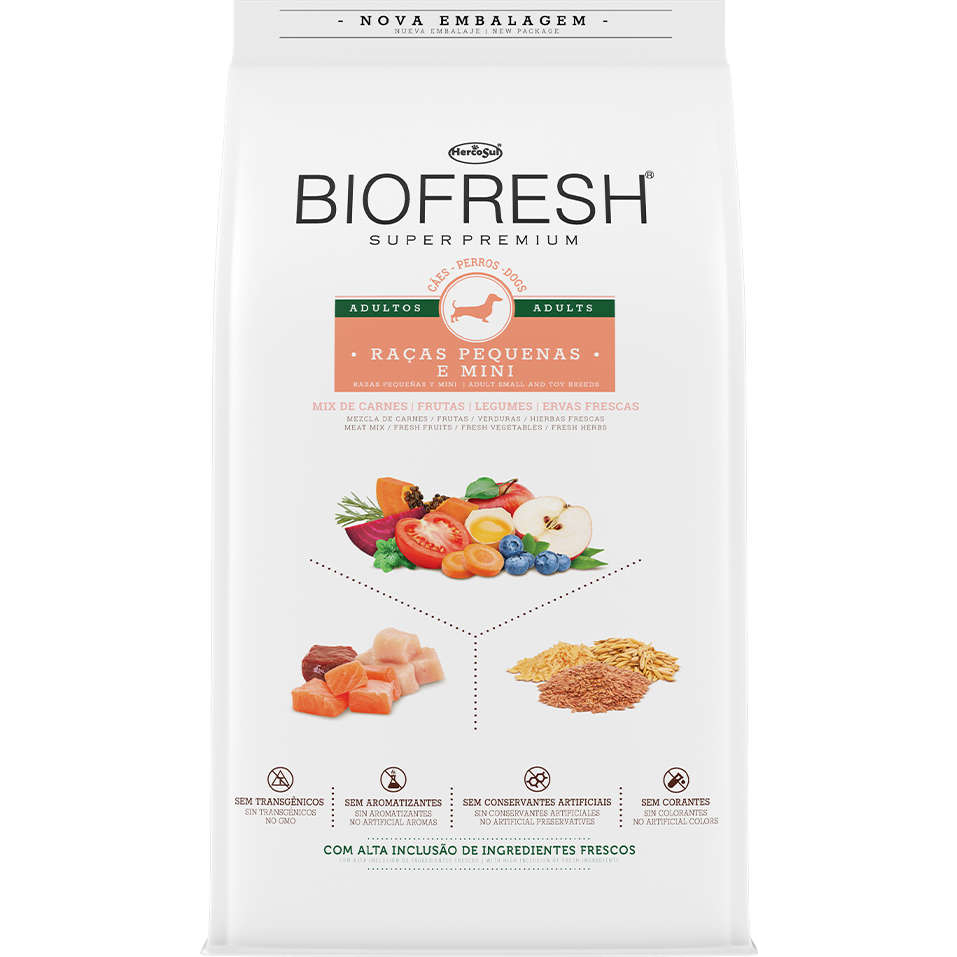 Ração Biofresh Cães Adultos Raças Pequenas Carne 10kg em Oferta na Shopee