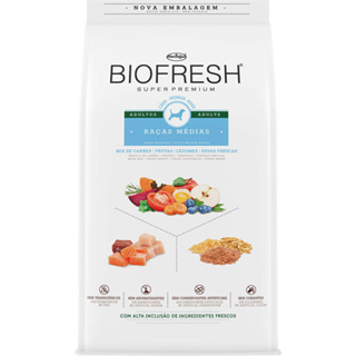 Ração Biofresh Cães Adultos Raças Medias Carne 10kg em Oferta na Shopee