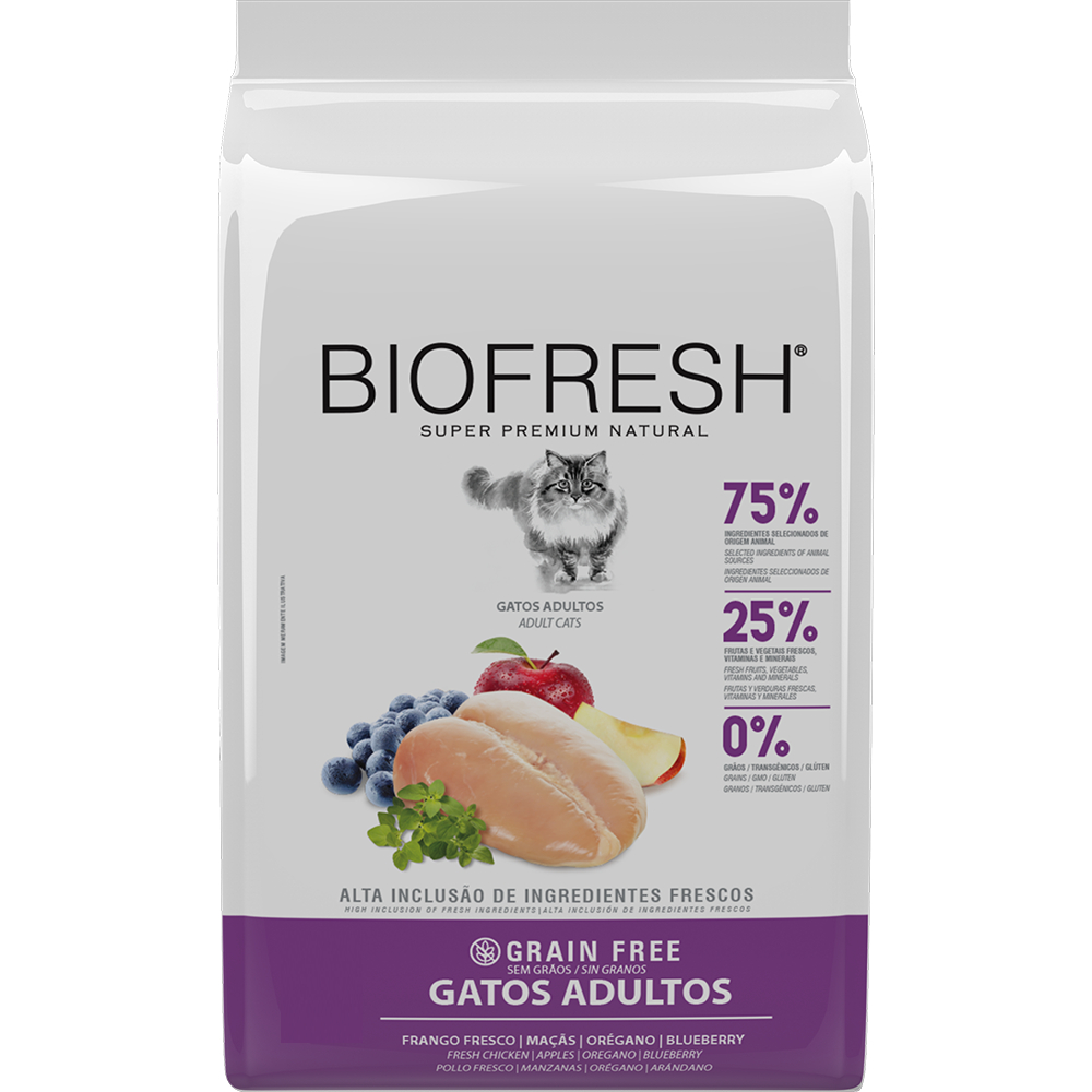 Ração Biofresh Gatos Adultos Frango 7,5kg em Oferta na Shopee