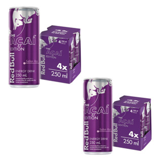 Kit c/ 8 Latas - Energético Red Bull Energy Drink - Açaí Edition 250 ml